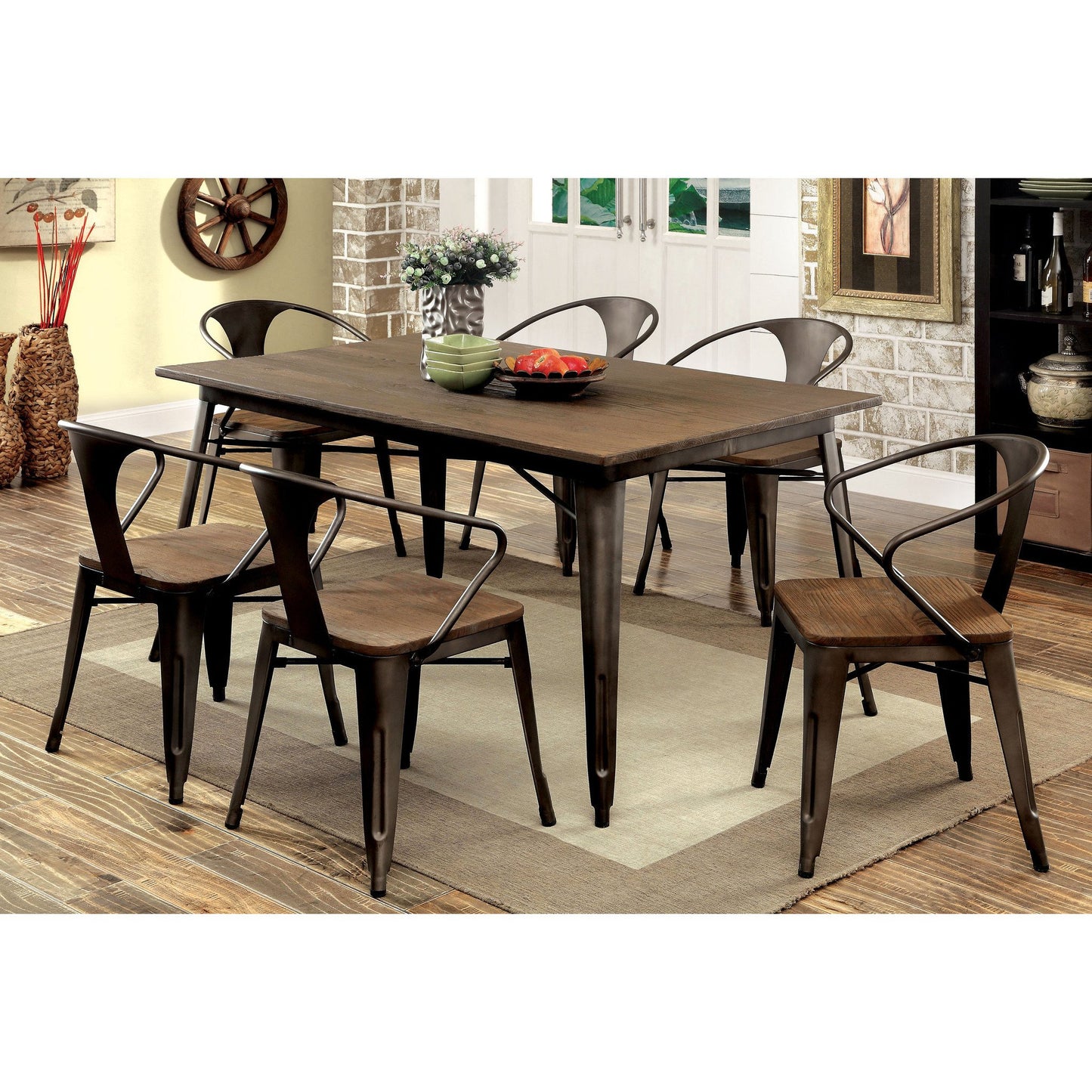 Reming I Industrial Dining Chair (Set of 2) in Natural Elm - living-essentials