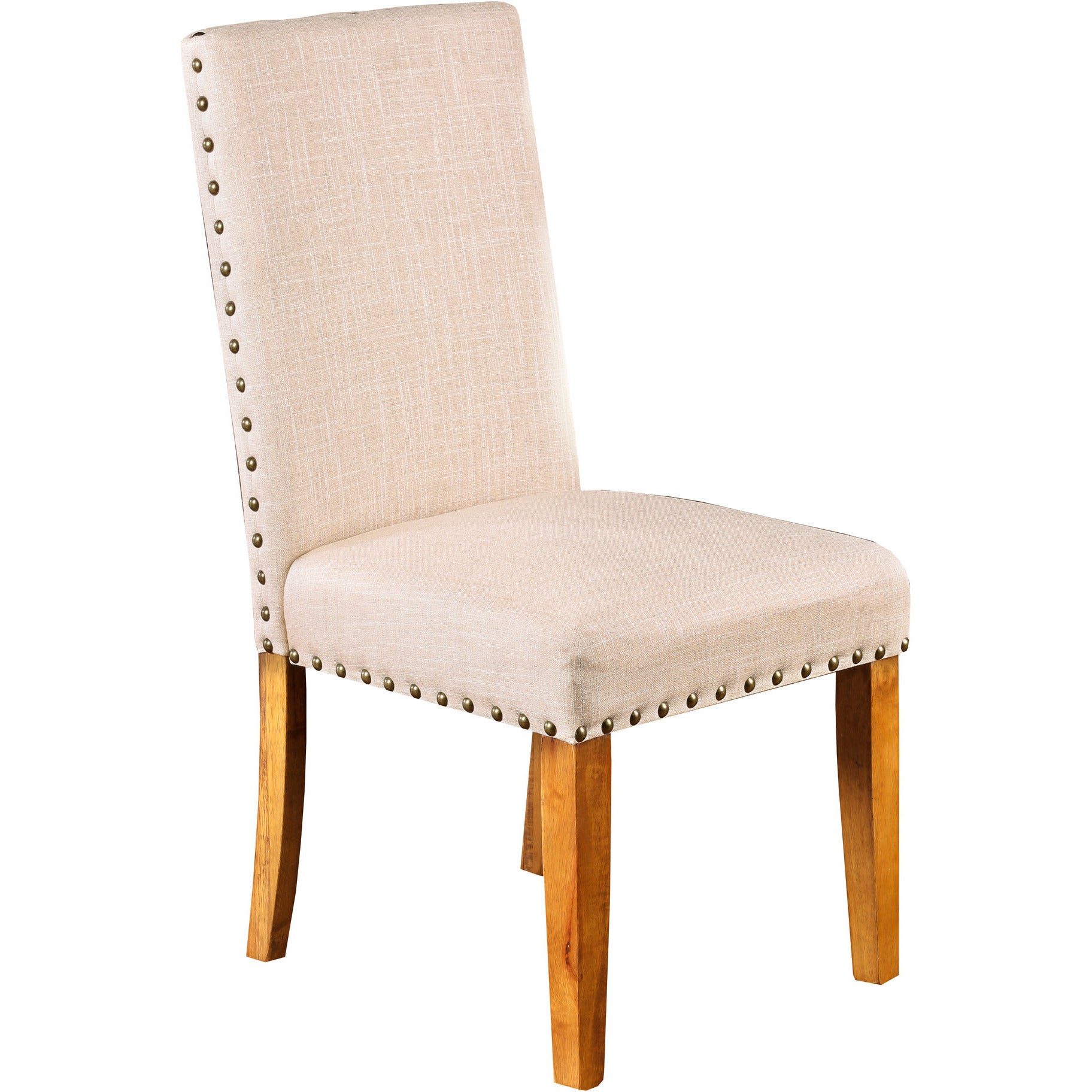 Erwin Contemporary Fabric Dining Chair (Set of 2) in Natural Tone - living-essentials