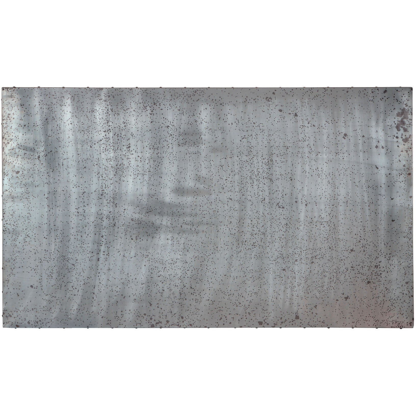Ervin Industrial Galvanized Iron Top Dining Table in Natural Tone - living-essentials