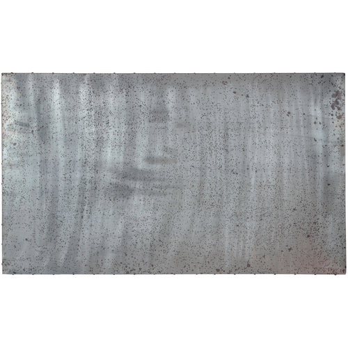 Ervin Industrial Galvanized Iron Top Dining Table in Natural Tone - living-essentials