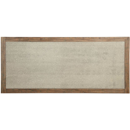 Sozier Contemporary Two Tone Dining Table in Rustic Oak - living-essentials
