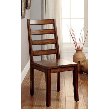 Heston Contemporary Dining Chair (Set of 2) in Tobacco Oak - living-essentials