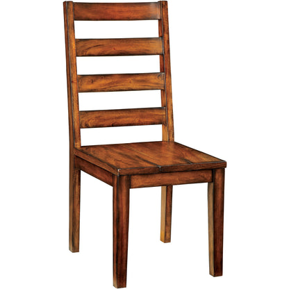 Heston Contemporary Dining Chair (Set of 2) in Tobacco Oak - living-essentials