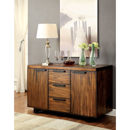 Heston Contemporary Dining Server in Tobacco Oak - living-essentials