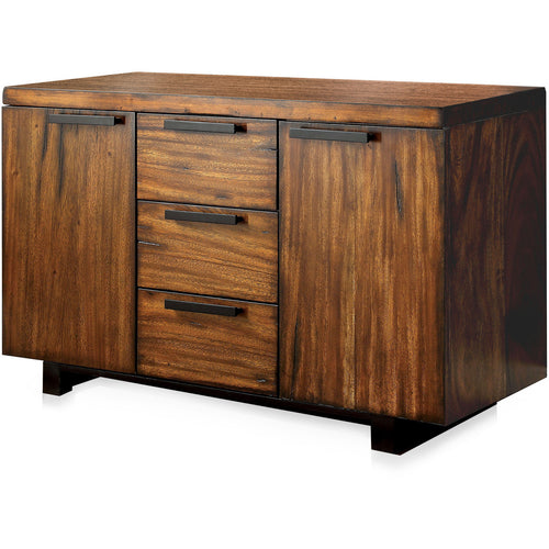 Heston Contemporary Dining Server in Tobacco Oak - living-essentials