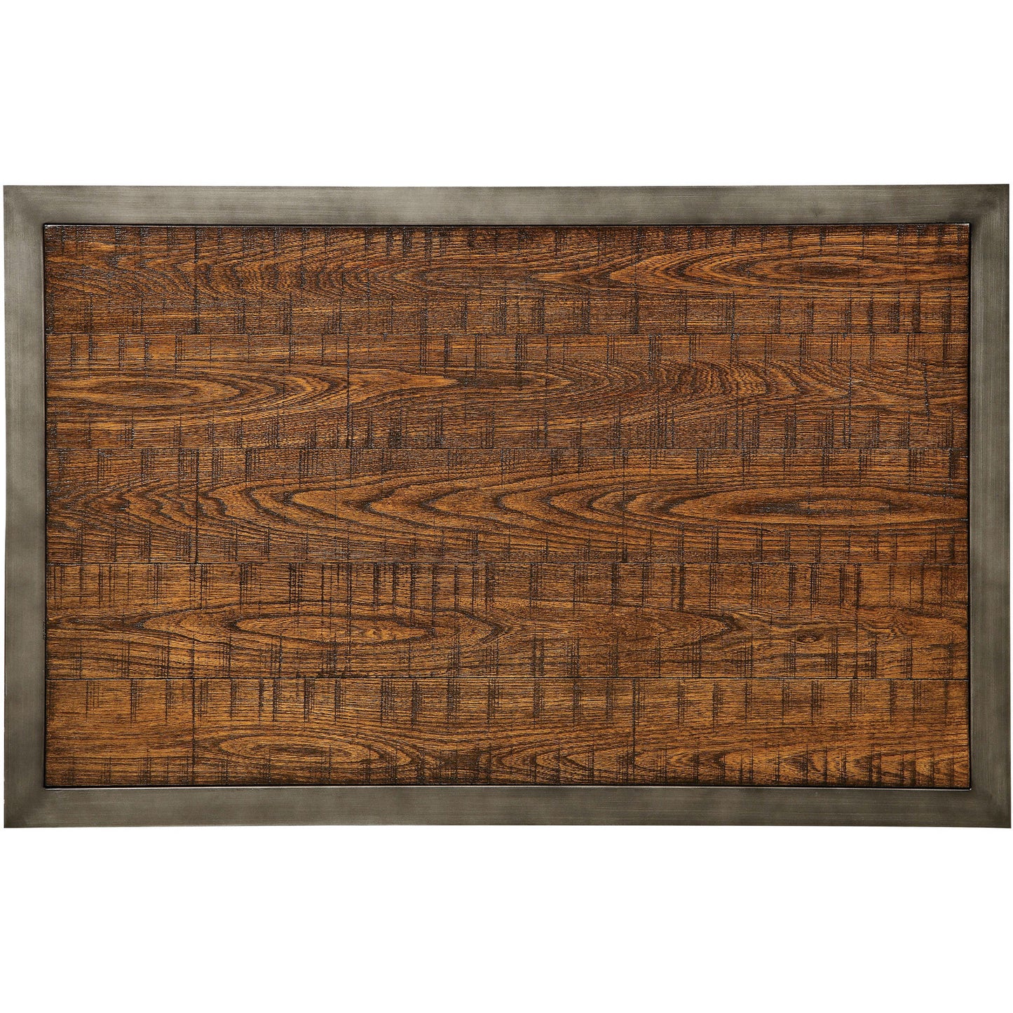 Lena III Industrial Rectangular Bar Table in Weathered Oak - living-essentials