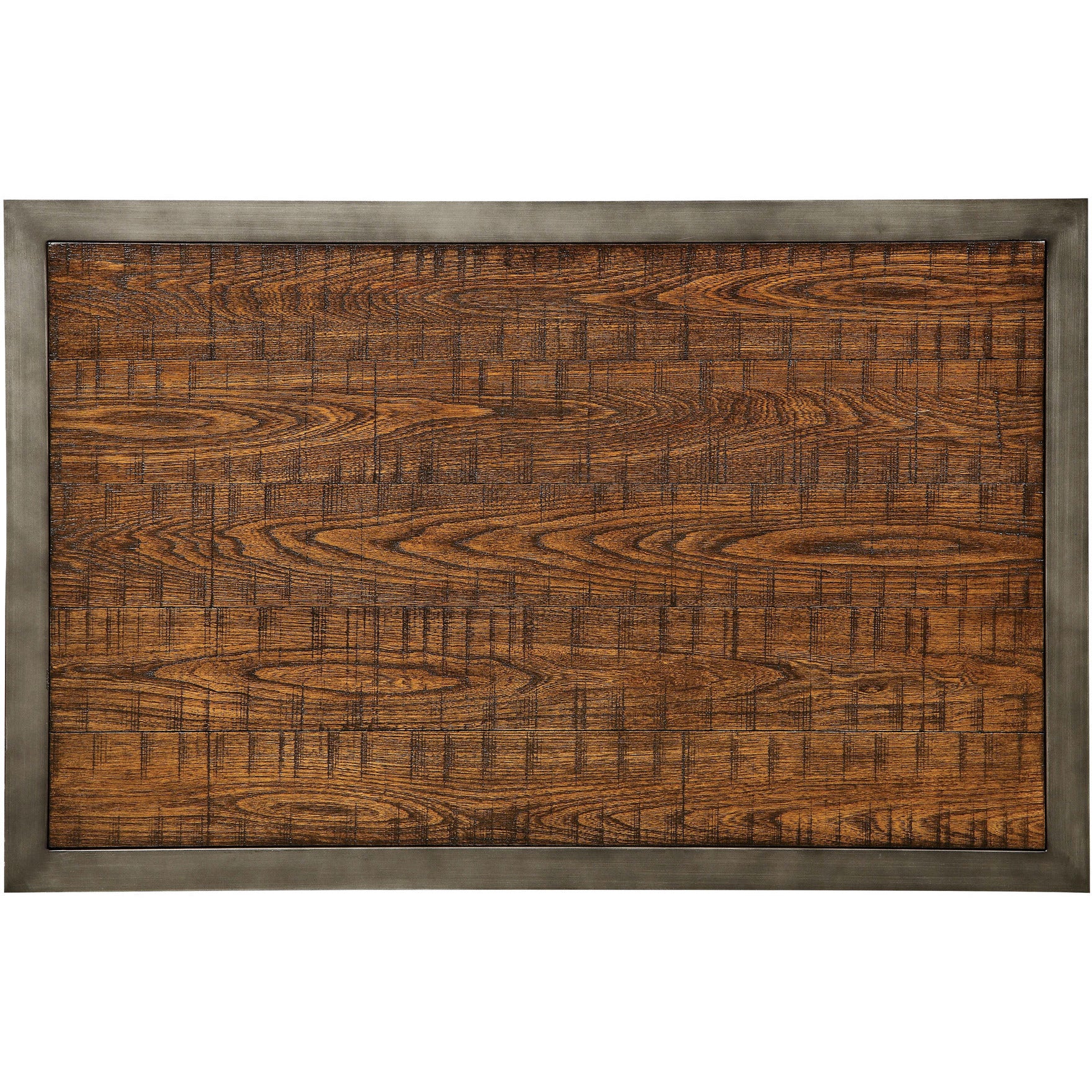 Lena III Industrial Rectangular Bar Table in Weathered Oak - living-essentials