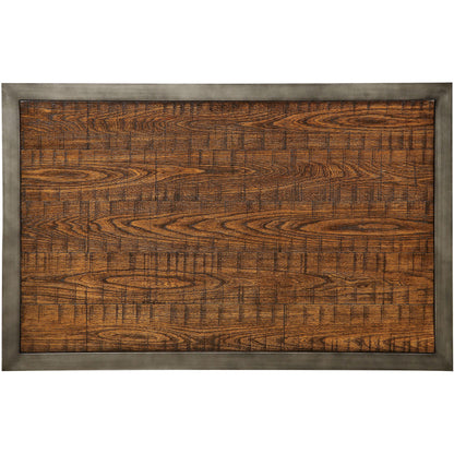 Lena III Industrial Rectangular Bar Table in Weathered Oak - living-essentials