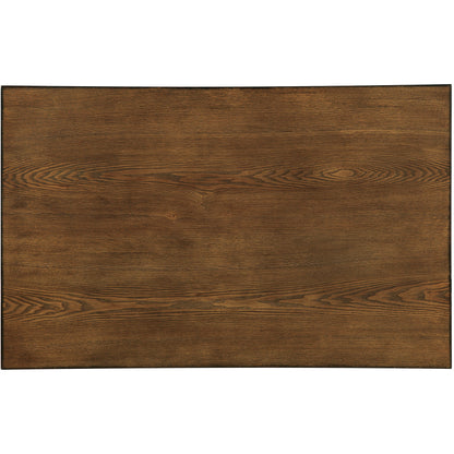 Nestor II Industrial Counter Height Table in Medium Oak - living-essentials