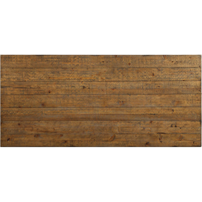 Anita Industrial Dining Table in Rustic Pine - living-essentials