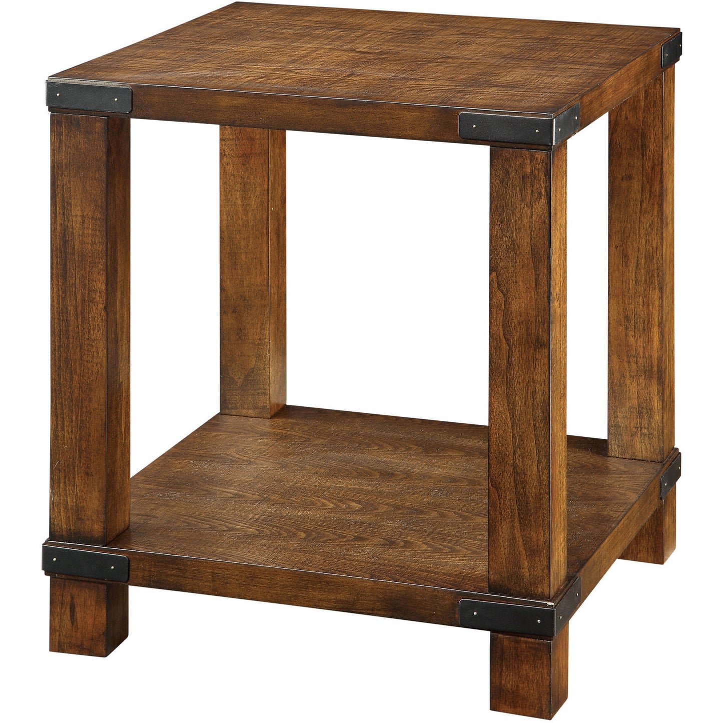 Huntley Transitional End Table in Dark Oak - living-essentials