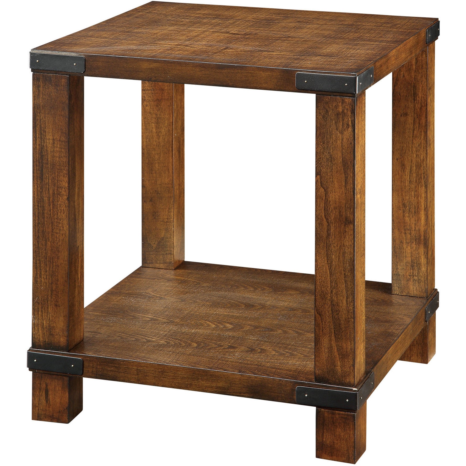Huntley Transitional End Table in Dark Oak - living-essentials
