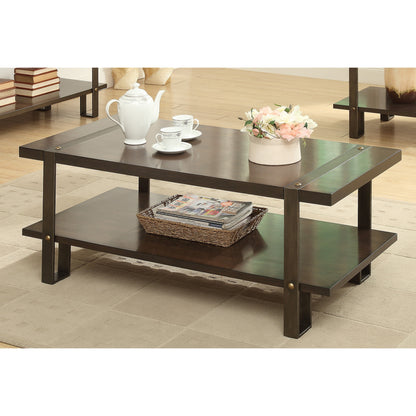 Owen Transitional Coffee Table in Dark Oak - living-essentials
