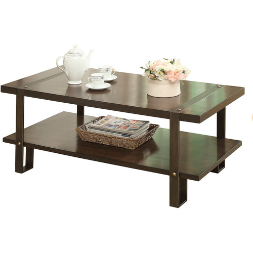 Owen Transitional Coffee Table in Dark Oak - living-essentials