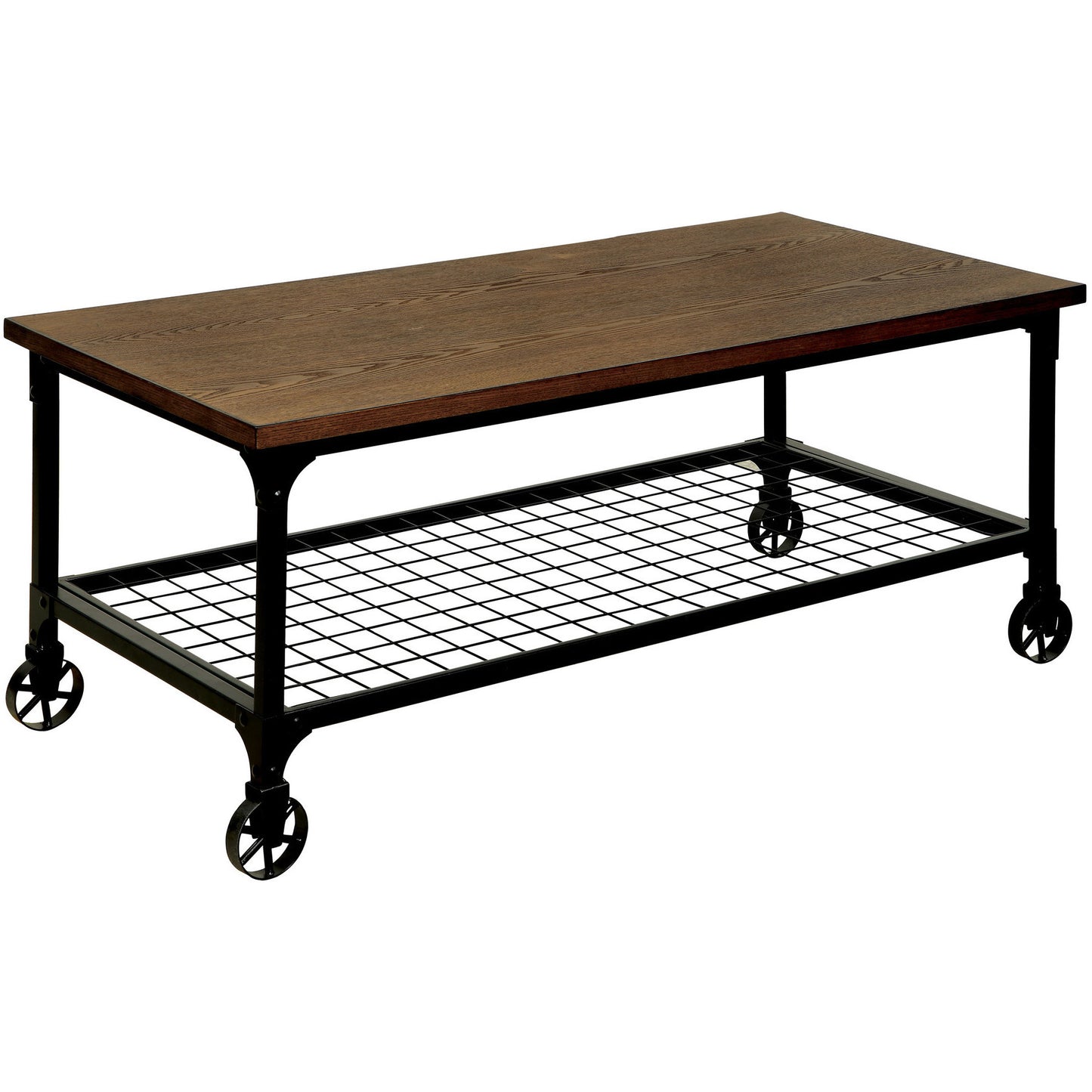 Donnell Transitional 3-Piece Coffee and End Table Set in Medium Oak - living-essentials