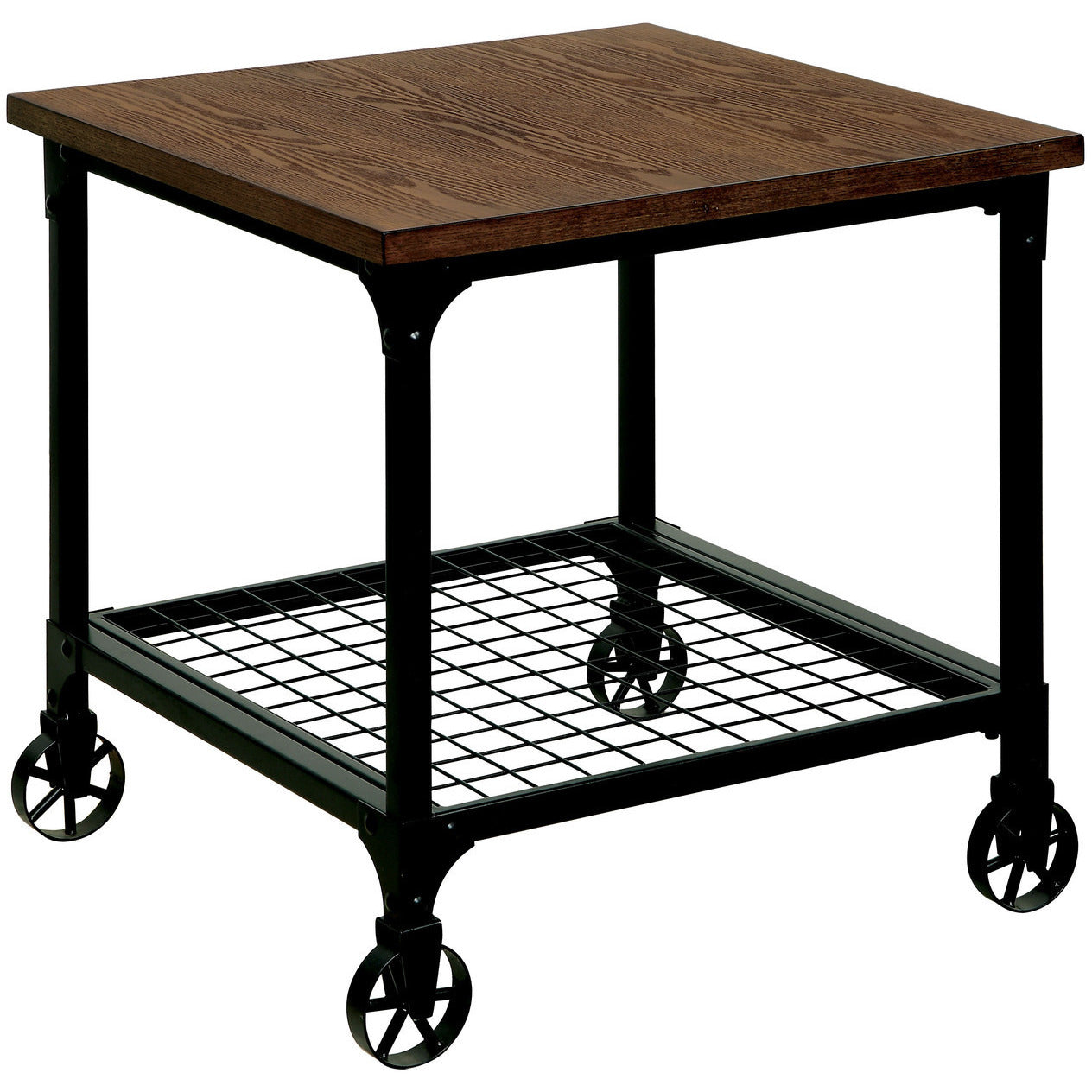 Donnell Transitional 3-Piece Coffee and End Table Set in Medium Oak - living-essentials