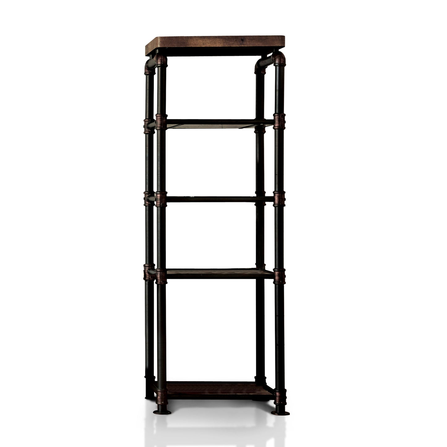 Arleen Industrial Pier Cabinet in Antique Black - living-essentials
