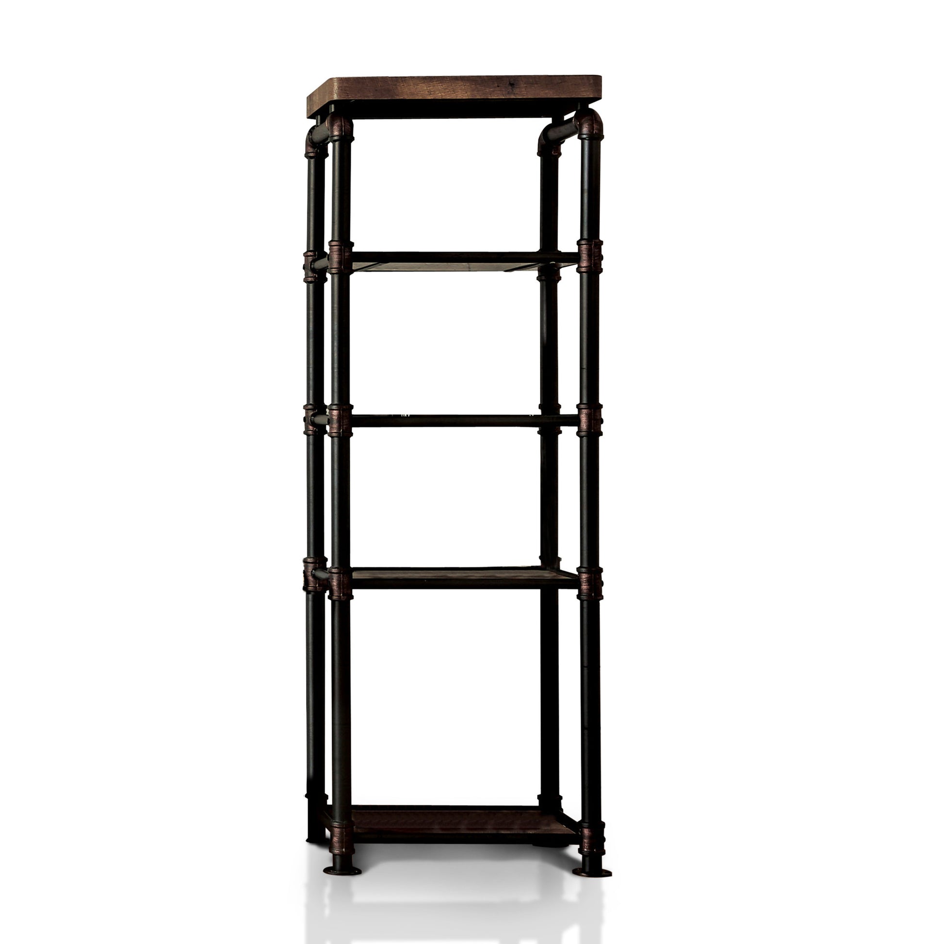 Arleen Industrial Pier Cabinet in Antique Black - living-essentials