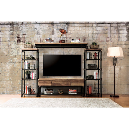 Arleen Industrial Pier Cabinet in Antique Black - living-essentials