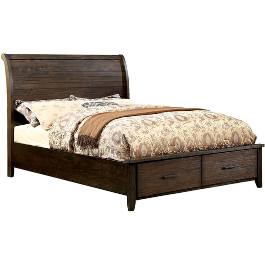 Kellen Transitional California King Storage Platform Bed in Espresso - living-essentials