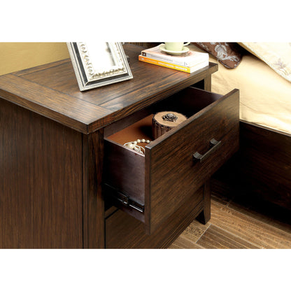 Kellen Transitional 2-Drawer Nightstand in Espresso - living-essentials