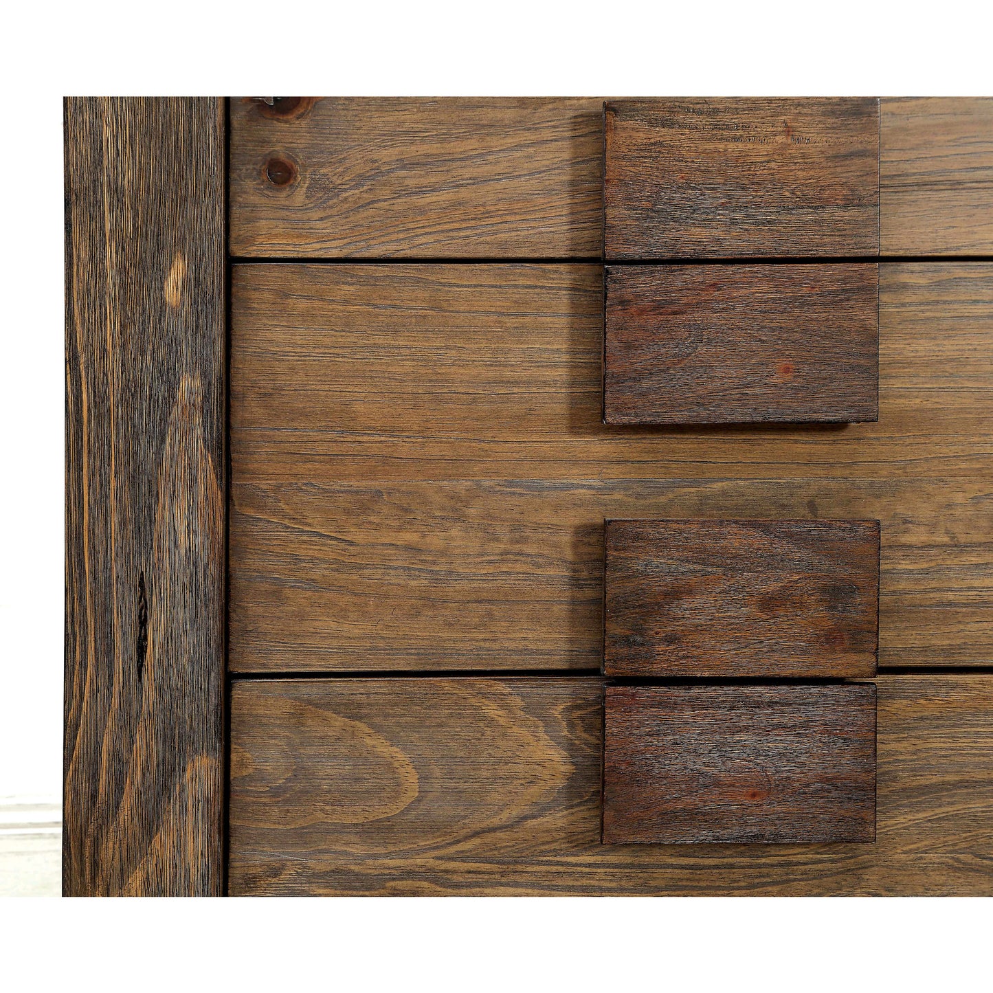 Moline Transitional Dresser and Mirror Set in Rustic Natural Tone - living-essentials
