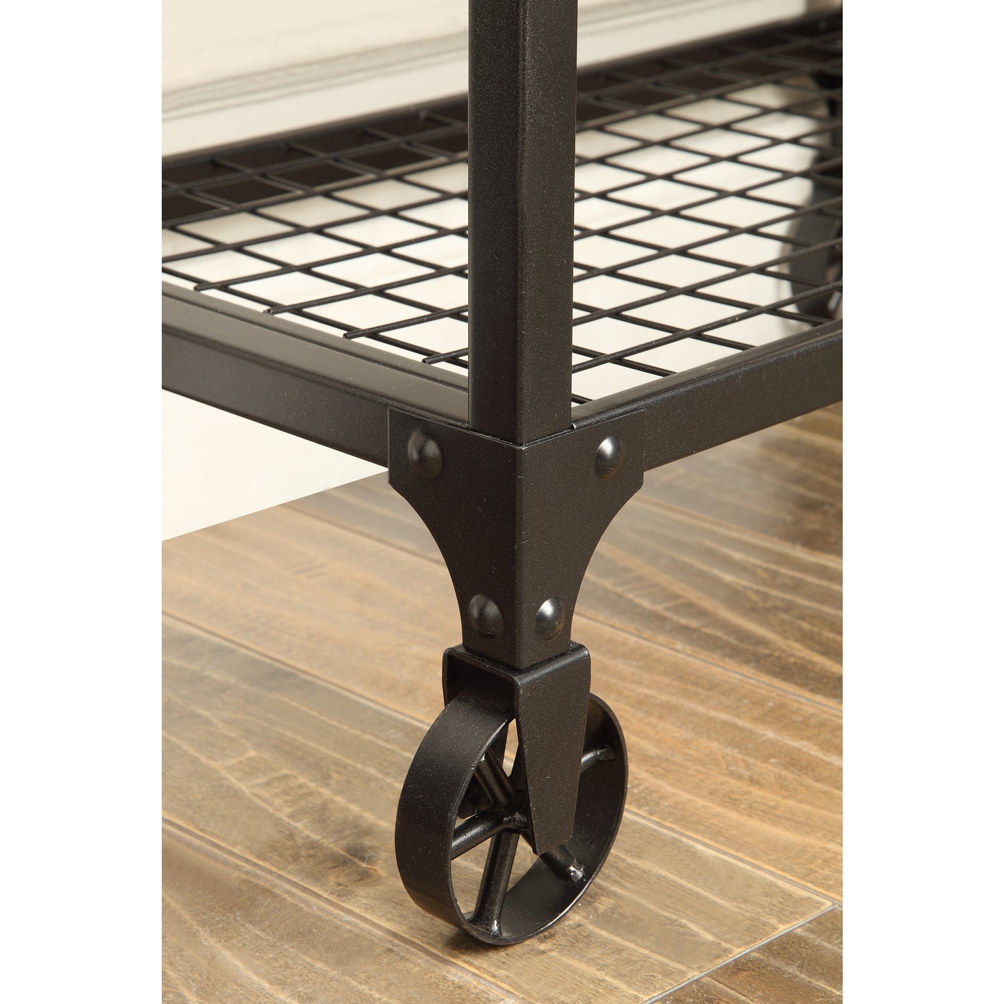 Noelia Industrial Large Bookshelf in Medium Oak - living-essentials