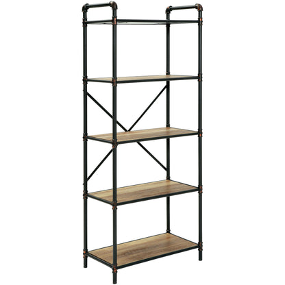 Irvin Industrial Large Display Shelf in Antique Black - living-essentials