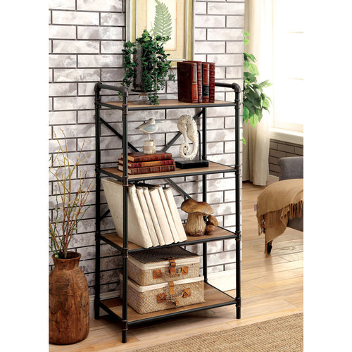 Irvin Industrial Medium Display Shelf in Antique Black - living-essentials