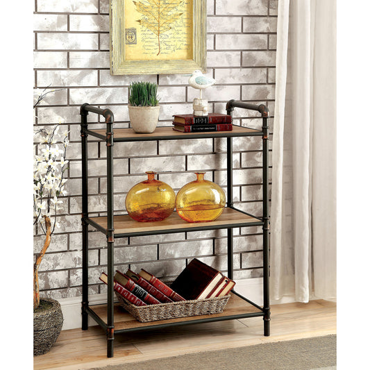 Irvin Industrial Small Display Shelf in Antique Black - living-essentials