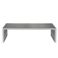 Elden Gridiron Modern Stainless Steel Bench