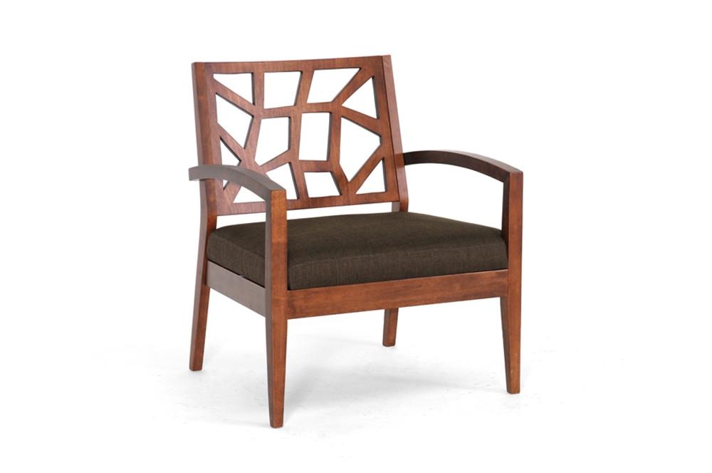 Jordy Dark Brown Modern Lounge Chair - living-essentials