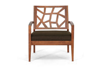 Jordy Dark Brown Modern Lounge Chair - living-essentials