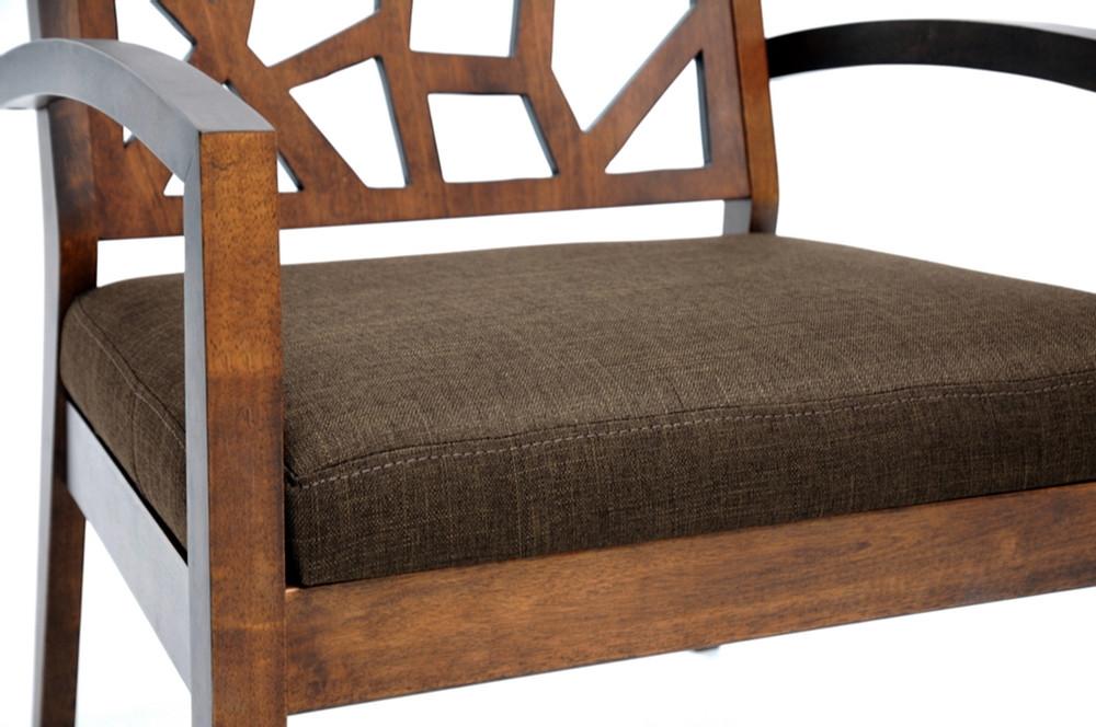 Jordy Dark Brown Modern Lounge Chair - living-essentials