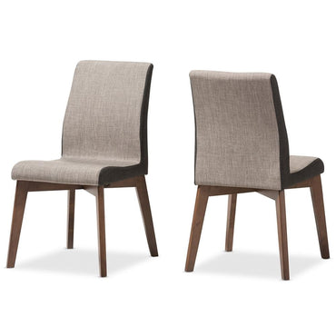 Katherine Mid-Century Fabric Dining Chair Set Of 2 - living-essentials