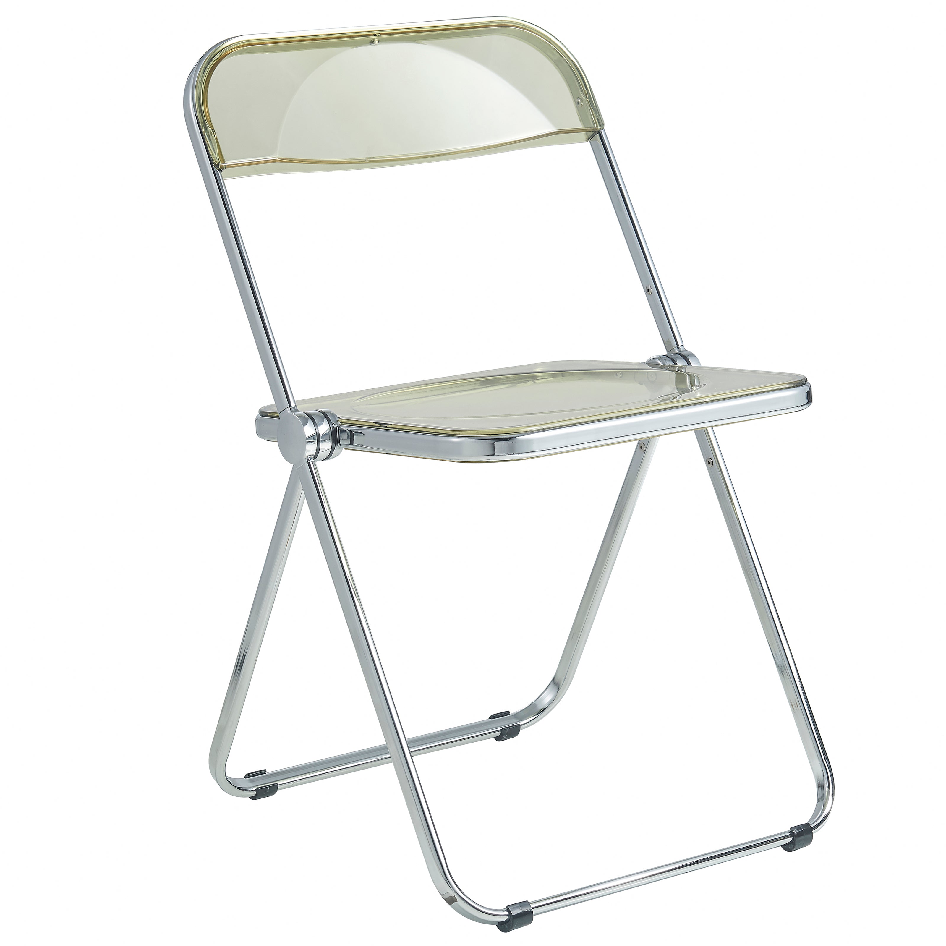 Lawrence Acrylic Folding Chair With Metal Frame