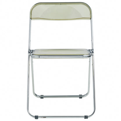 Lawrence Acrylic Folding Chair With Metal Frame