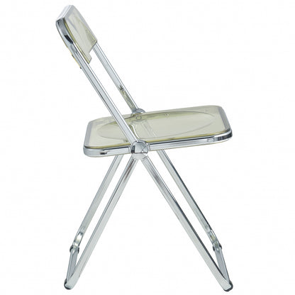 Lawrence Acrylic Folding Chair With Metal Frame