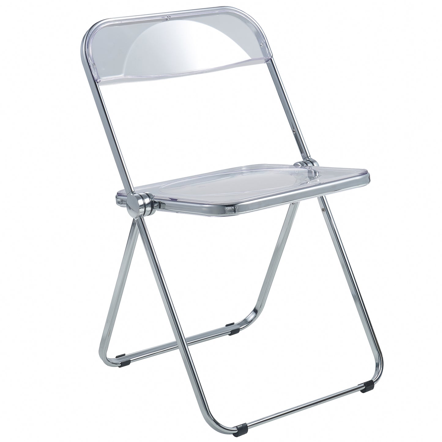 Lawrence Acrylic Folding Chair With Metal Frame