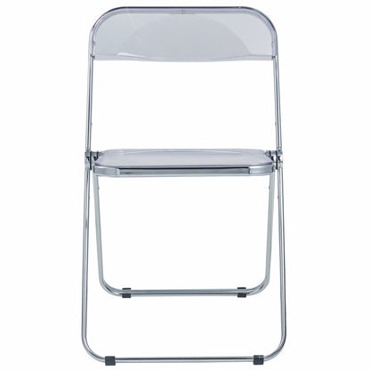 Lawrence Acrylic Folding Chair With Metal Frame