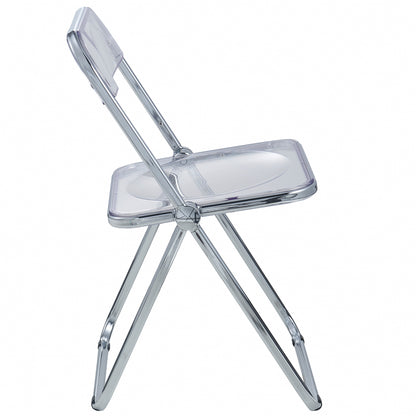 Lawrence Acrylic Folding Chair With Metal Frame
