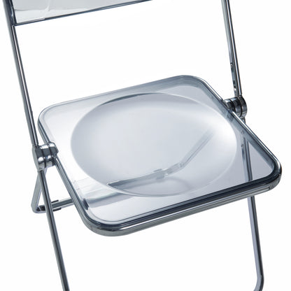 Lawrence Acrylic Folding Chair With Metal Frame