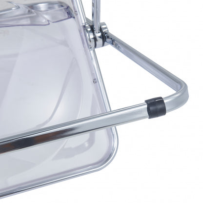 Lawrence Acrylic Folding Chair With Metal Frame
