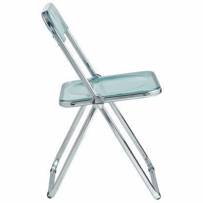 Lawrence Acrylic Folding Chair With Metal Frame