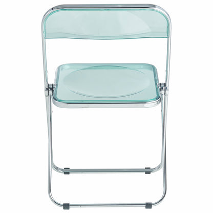 Lawrence Acrylic Folding Chair With Metal Frame