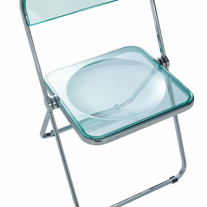 Lawrence Acrylic Folding Chair With Metal Frame