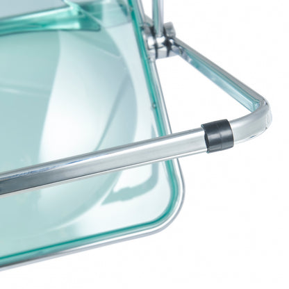 Lawrence Acrylic Folding Chair With Metal Frame