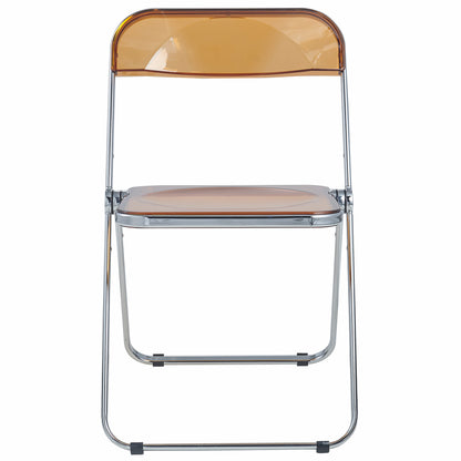 Lawrence Acrylic Folding Chair With Metal Frame