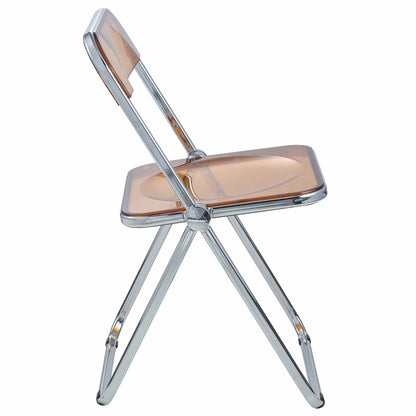Lawrence Acrylic Folding Chair With Metal Frame
