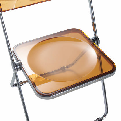 Lawrence Acrylic Folding Chair With Metal Frame